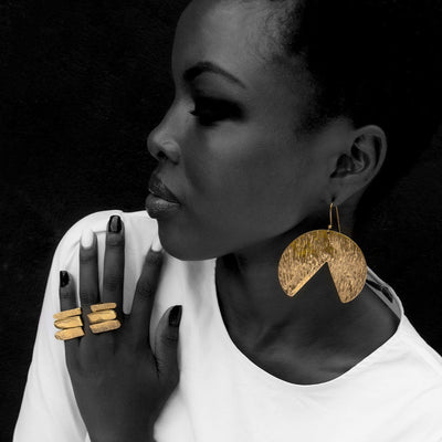 Akuu Brass Statement Ring